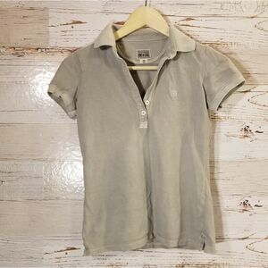 Converse gray polo top